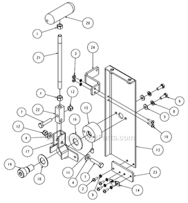 Page Q Diagram and Parts List for MK-4018KB  MK Diamond Concrete Saw